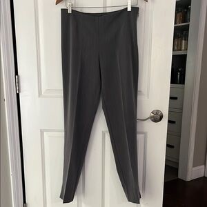 Gray Slim Ankle Pants with side zip by little black pants size 4 fit logic 1